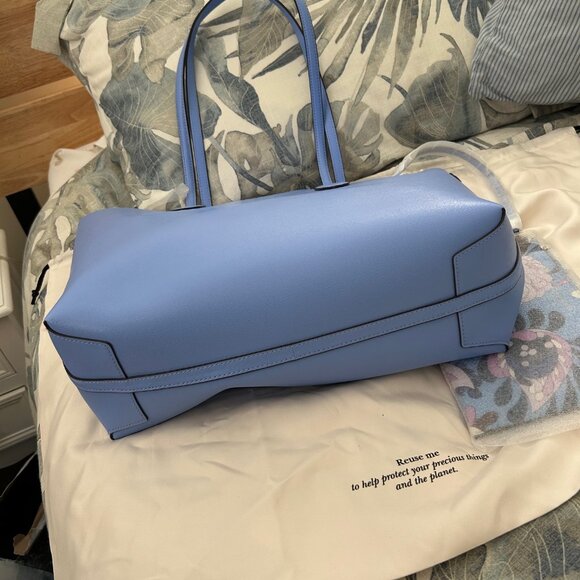 ♠️ NWT Kate Spade Bleecker Autumn Paisley Pop Large Tote, Genie Blue Multi ♠️ - Picture 10 of 10